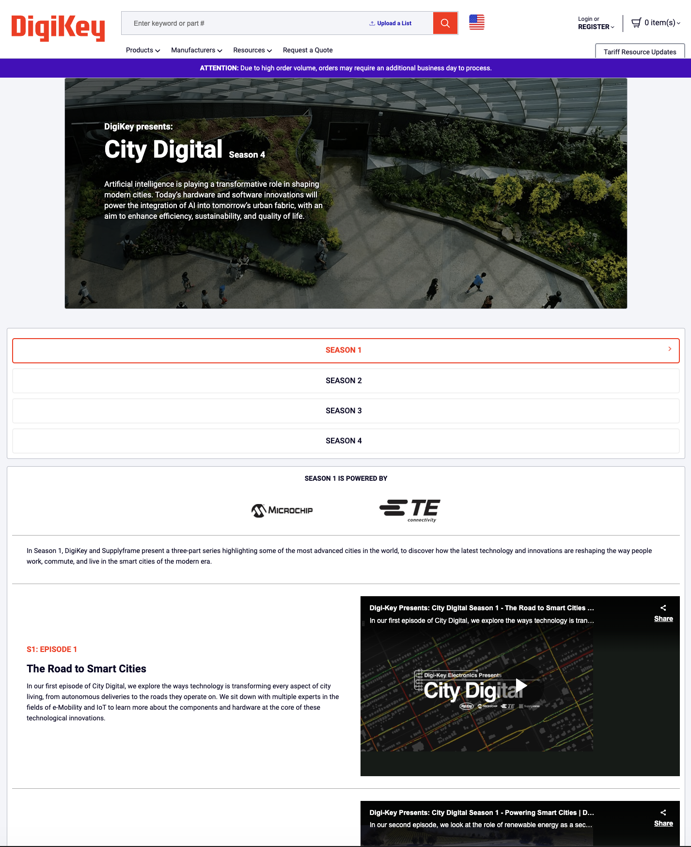 DigiKey Video Series — City Digital — series hub